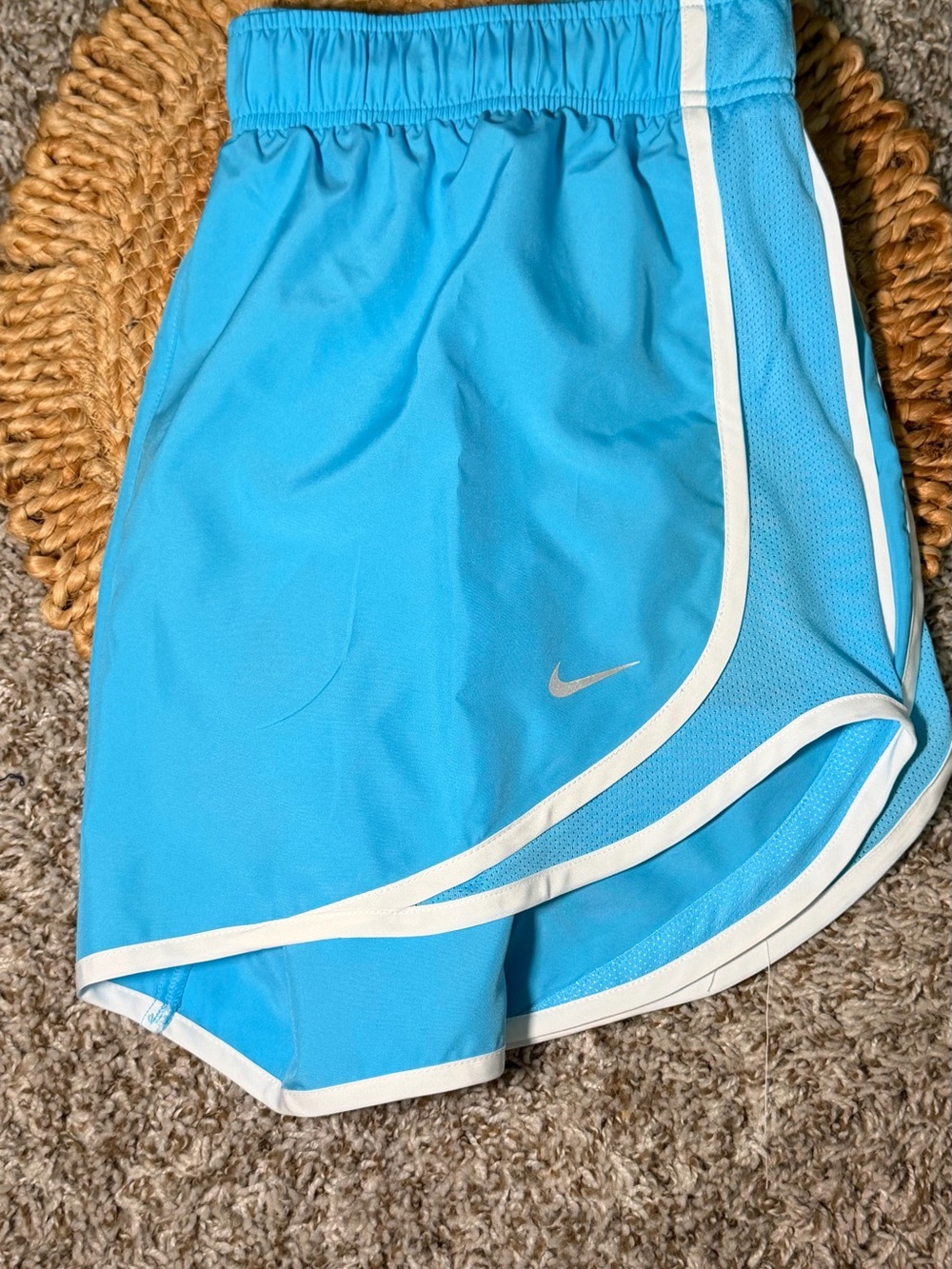 Nike Women’s Turquoise Athletic Shorts with White Trim